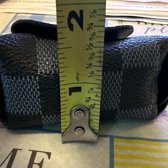 NWT grey plaid purse charm keychain - Picture 5 of 6